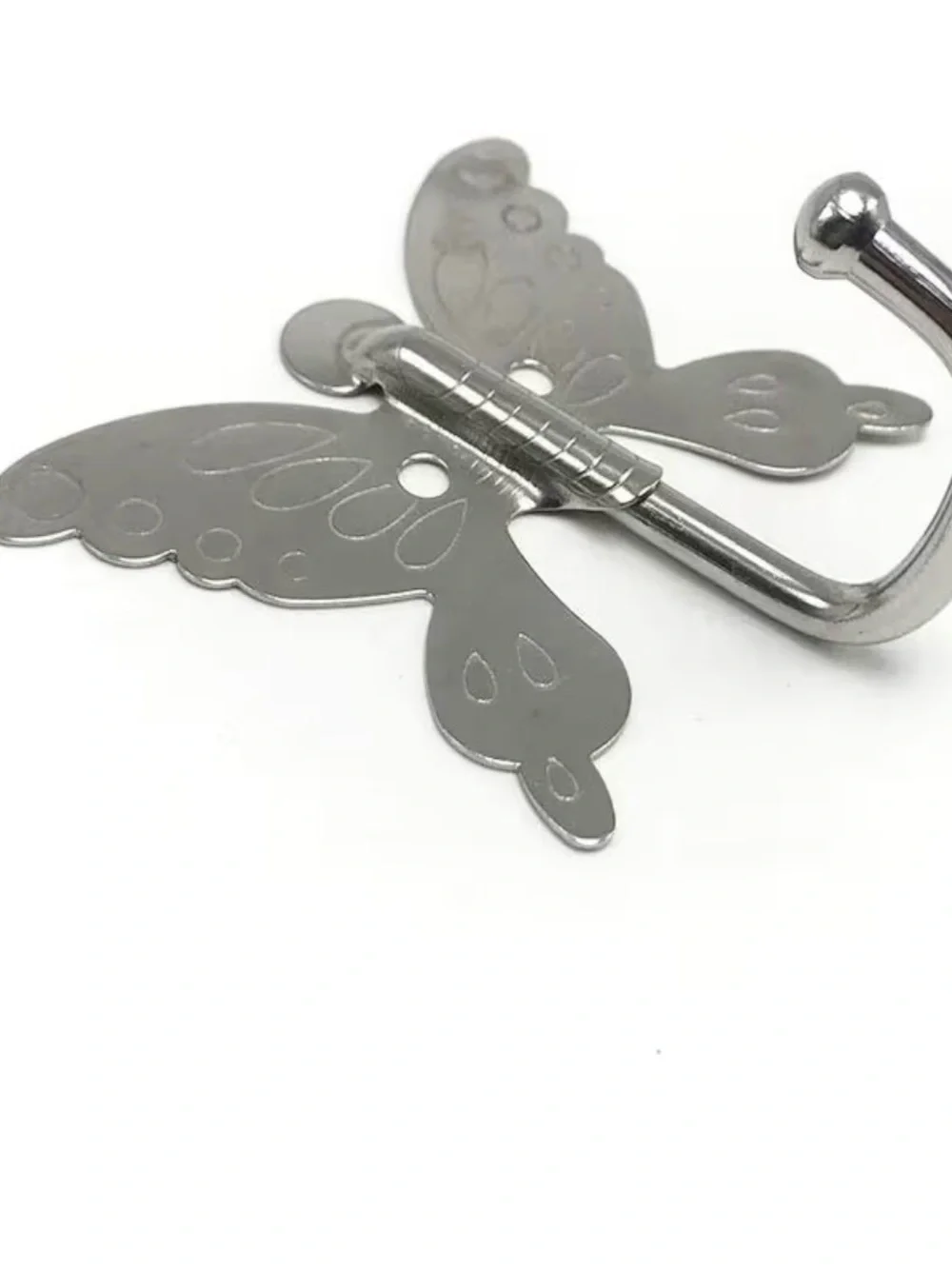 Butterfly Hook Coat Hooks for Door, 4 Pack Stainless Steel - Universal Design